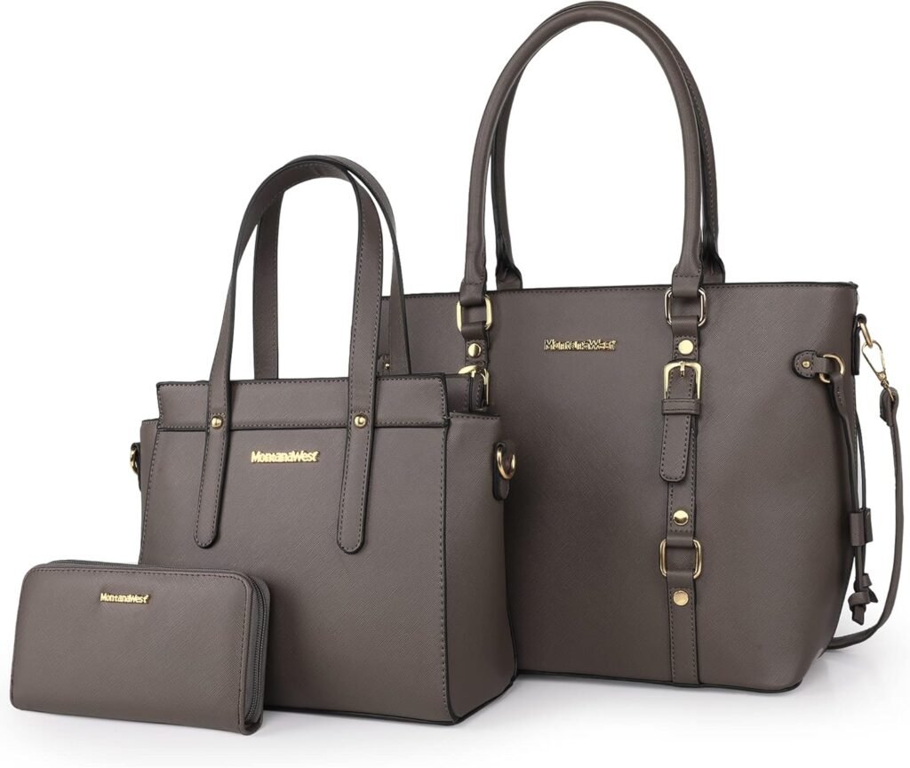 Montana West 3PCS Purses and Handbags for Women Tote Purse and Wallet Set Shoulder Satchel Bag for Women