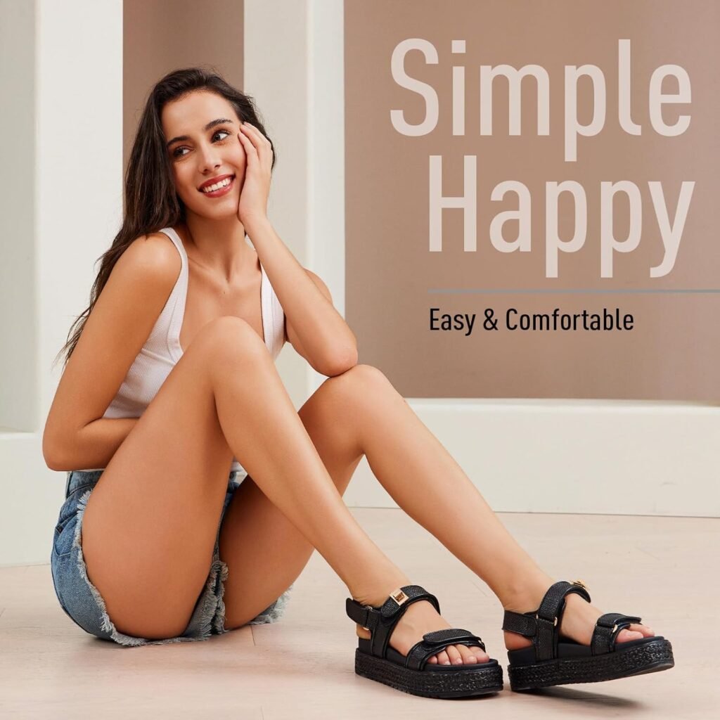 Womens Raffia Sandals Platform Open Toe Espadrille Sandals