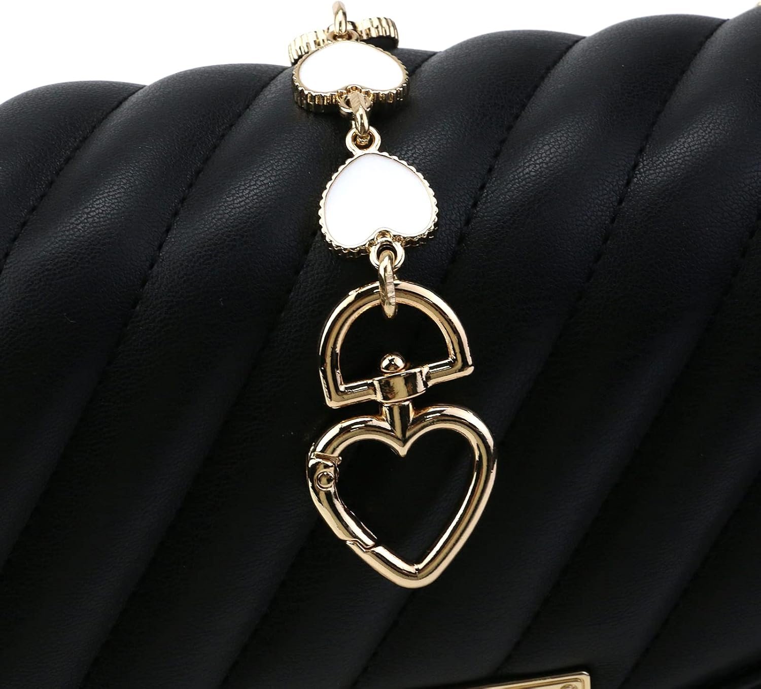 2pcs Heart Shape Extended Bag Strap Shoulder Bag Extension Chain Bag Strap Extender Replacement For Handbag Bag Basket L 2