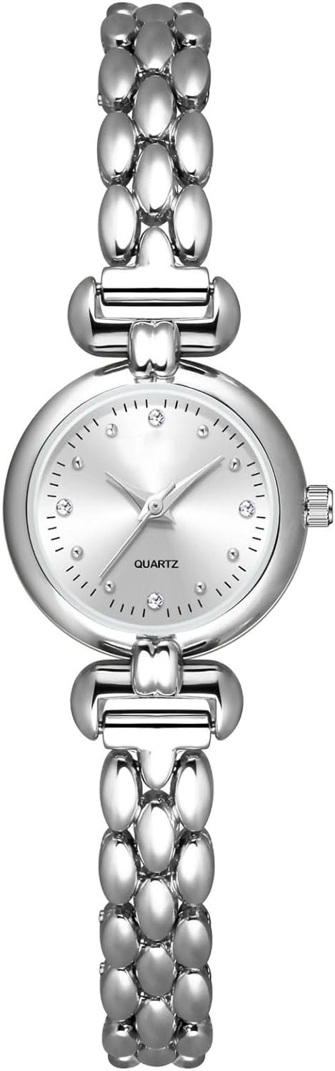 Adsbiaoye Petite Womens Round Simple Wrist Watch Fashion Dress Diamond Female Watches For Ladies Analog Quartz Stainless 4