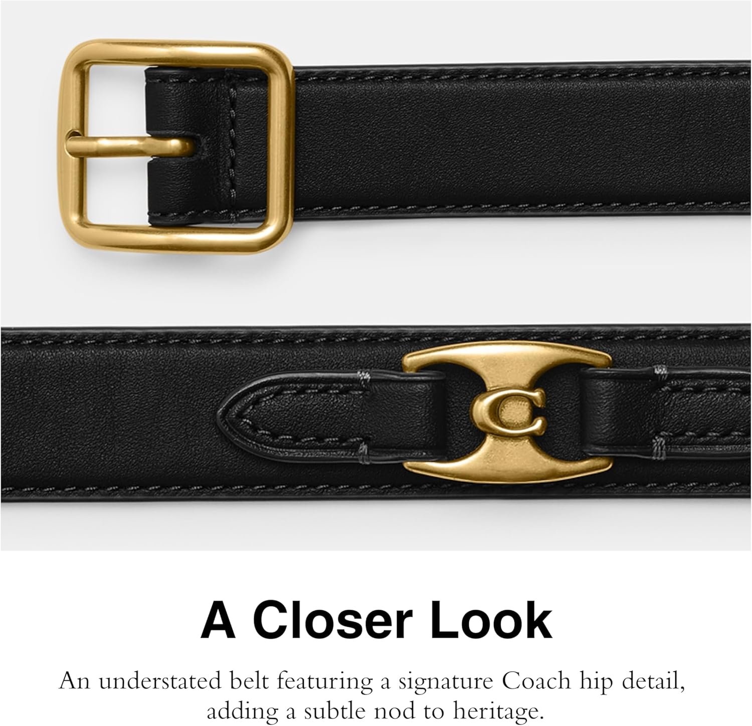 Coach 25mm Hip Detail Belt 8