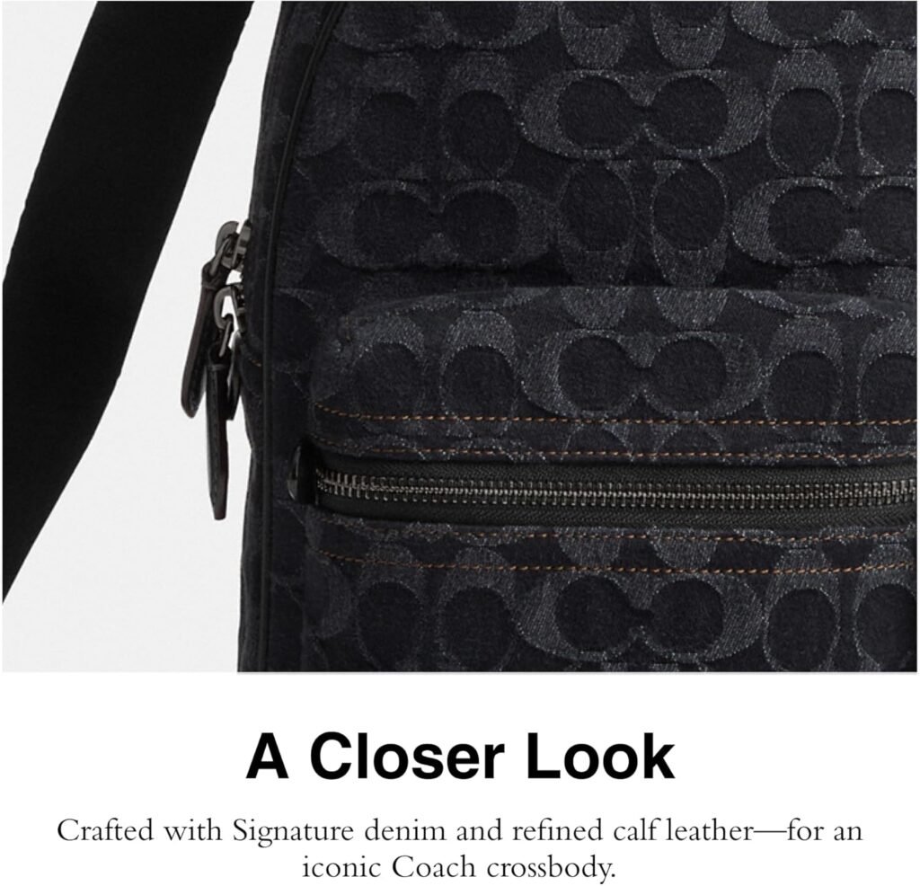 Coach Charter Pack, Black Denim