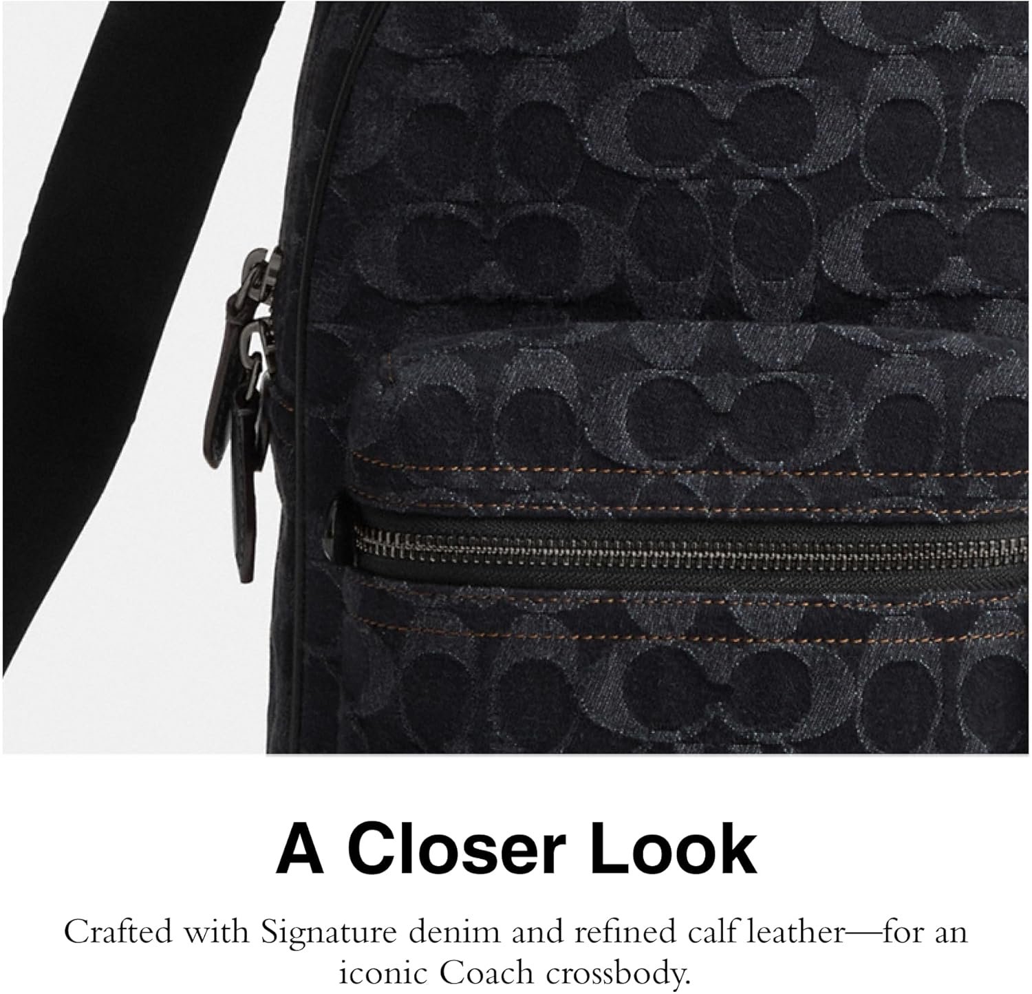 Coach Charter Pack Black Denim 1