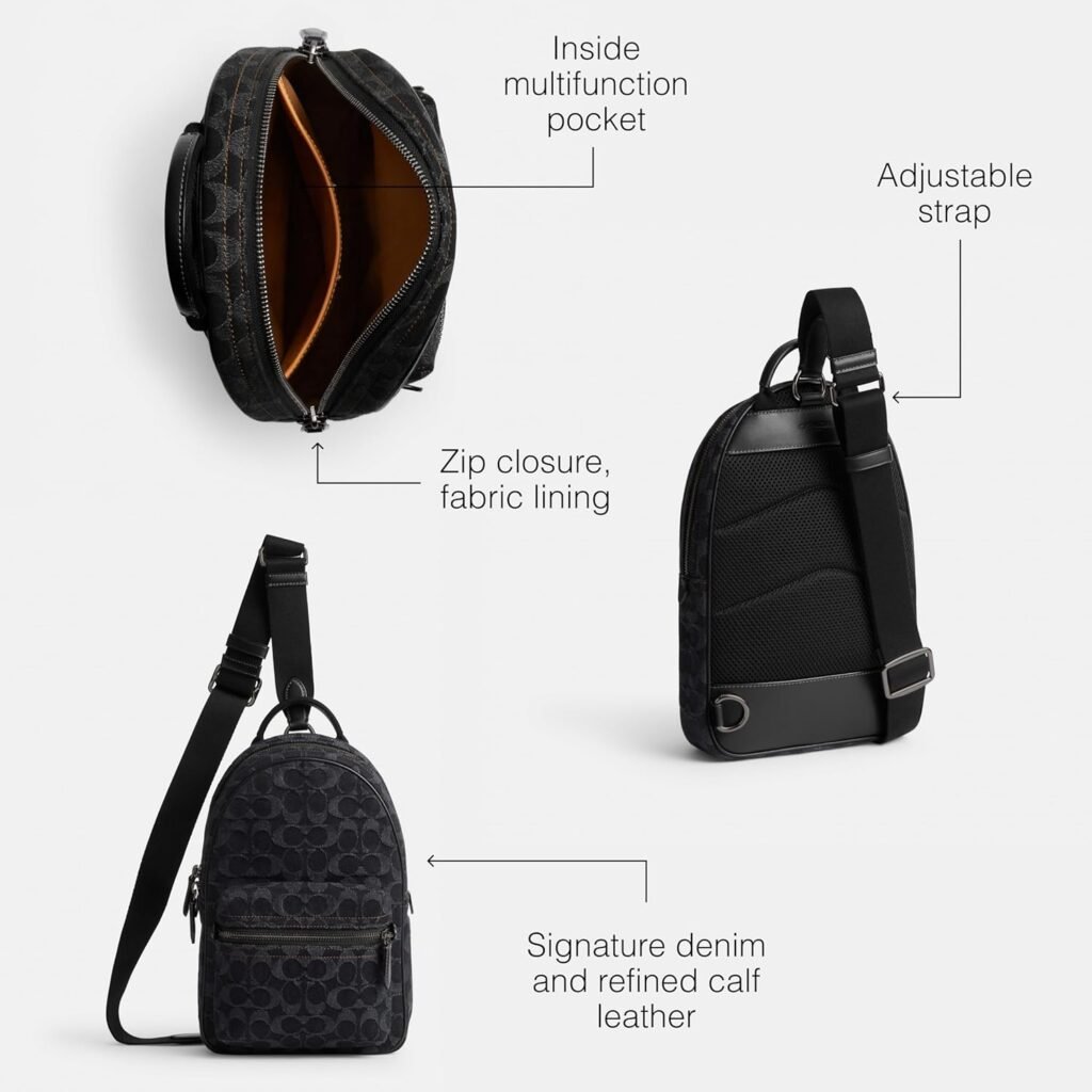 Coach Charter Pack, Black Denim
