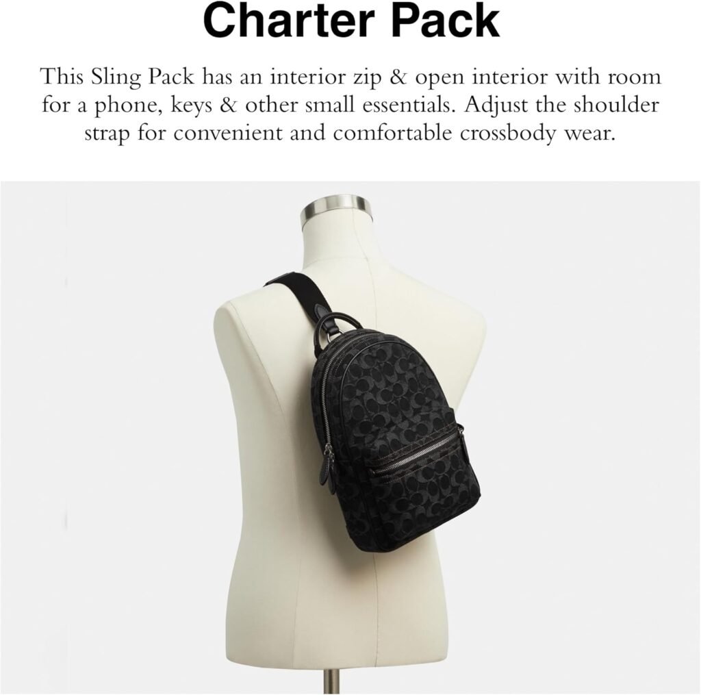Coach Charter Pack, Black Denim