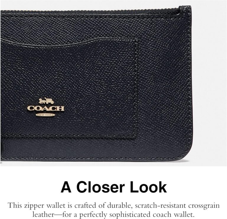 Coach Crossgrain Leather Zip Top Wallet Review