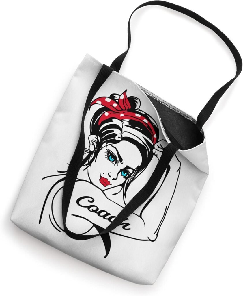 Coach Rosie The Riveter Pin Up Tote Bag