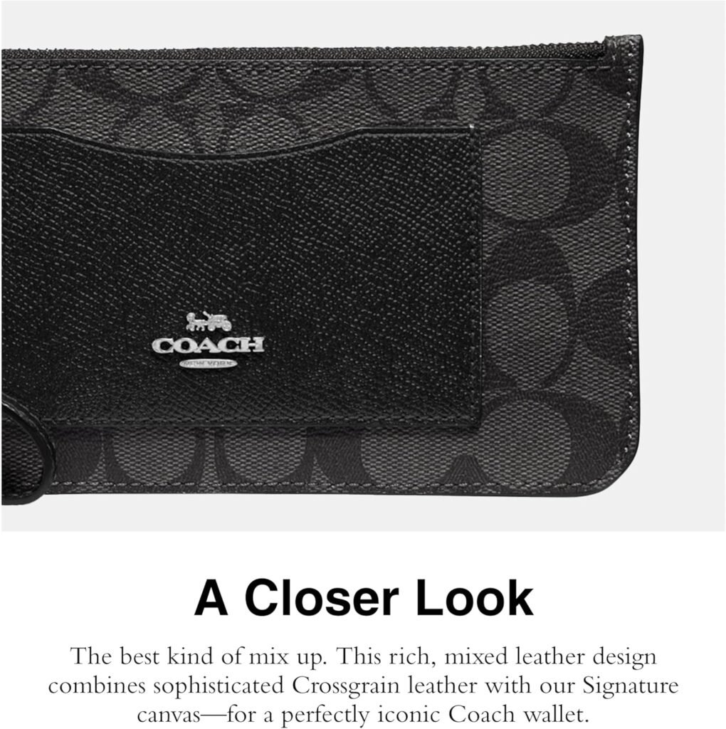 Coach Signature PVC Zip Top Wallet Coach Signature PVC Zip Top Wallet