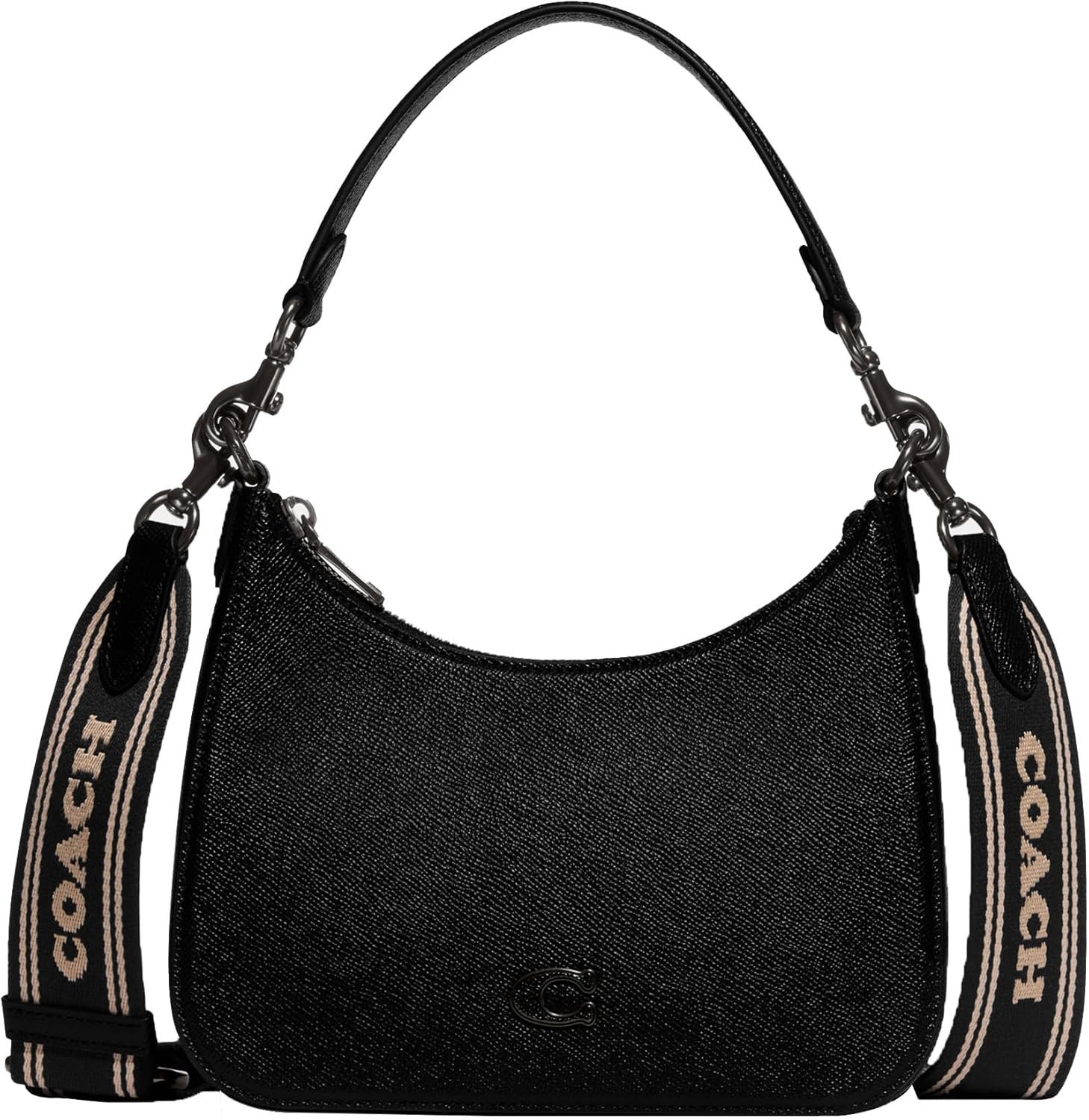 Coach Unisex Hobo Crossbody Bag In Crossgrain Leather