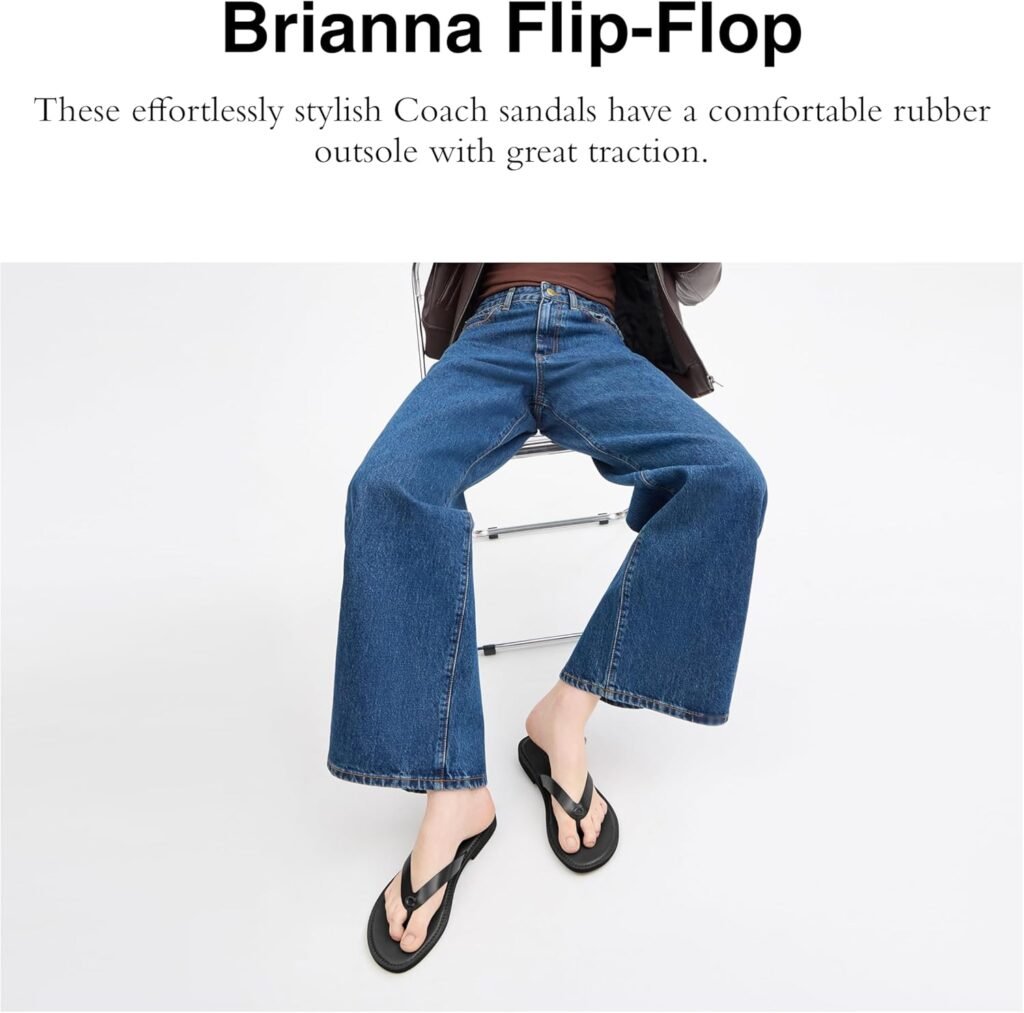 Coach Womens Brianna Flip Flop Flat Sandals