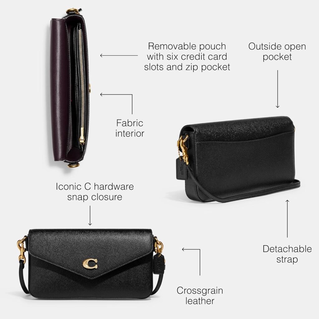 Coach Womens Crossgrain Leather Wyn Crossbody Coach Womens Crossgrain Leather Wyn Crossbody