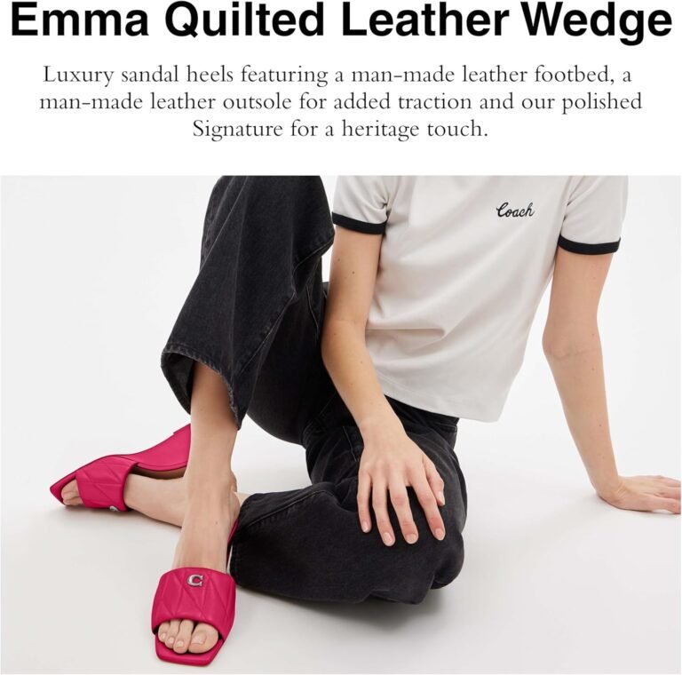 Coach Women’s Emma Quilted Leather Wedge Sandal Review