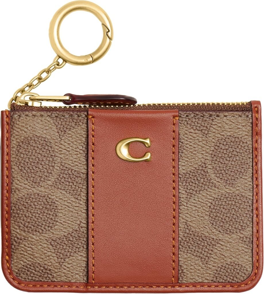 Coach Womens Essential Mini ID Card Case Bi-Fold Wallet, Multicolor, One Size Coach Womens Essential Mini ID Card Case Bi-Fold Wallet, Multicolor, One Size