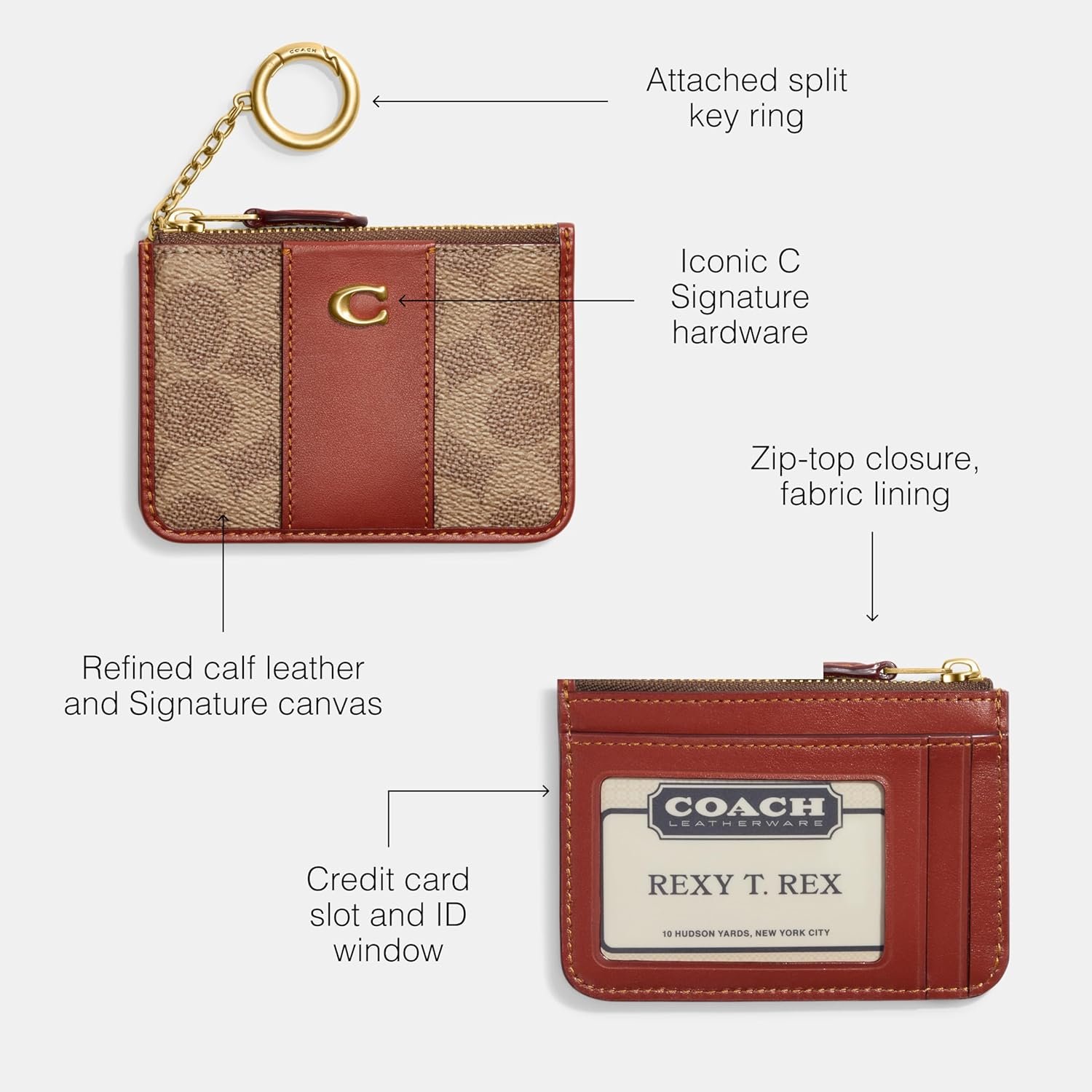 Coach Womens Essential Mini Id Card Case Skinny 2