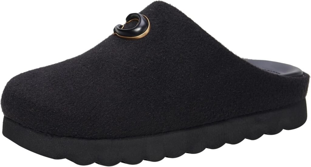 Coach Womens Hadley Felt Slipper