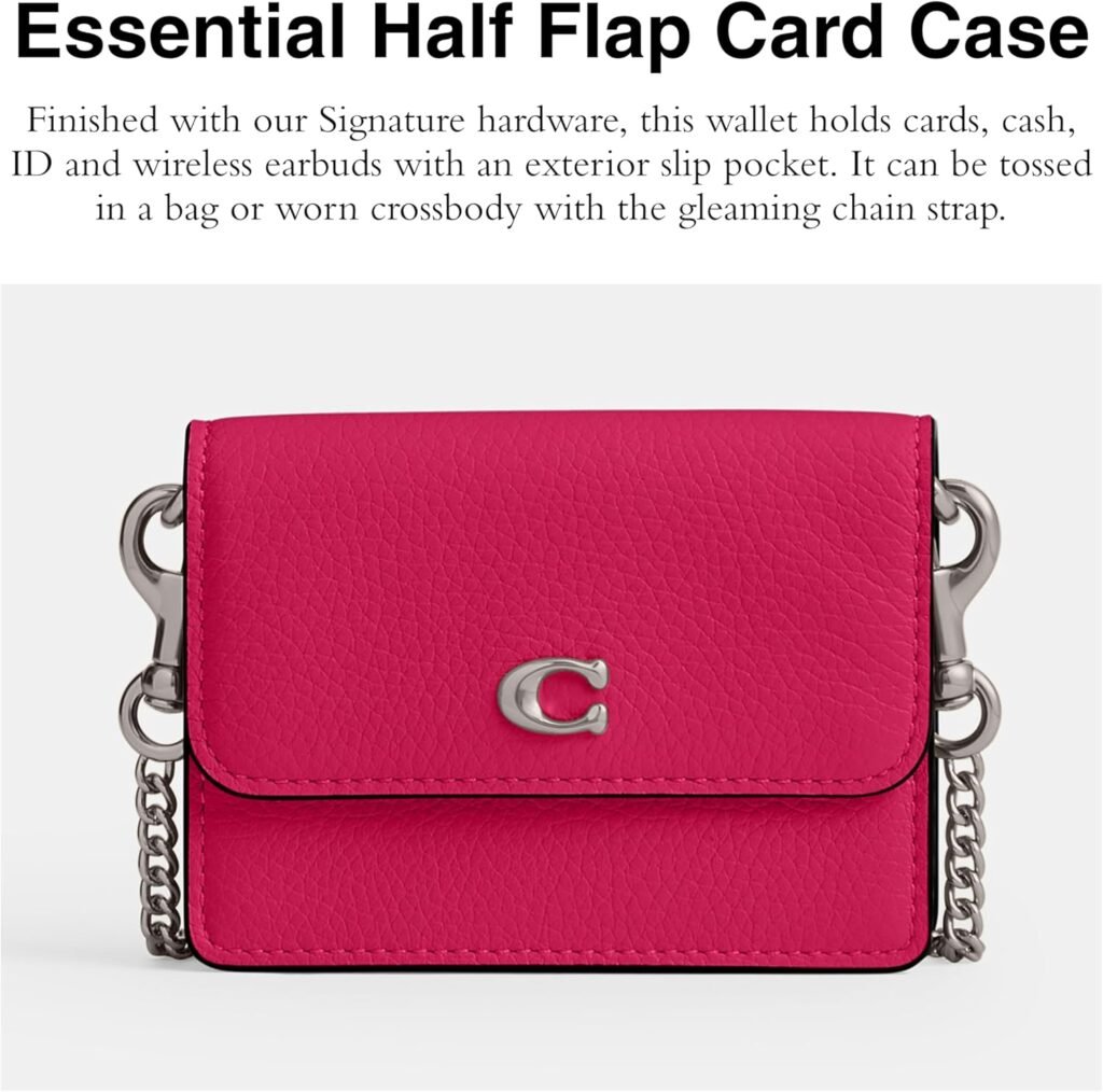 Coach Womens Half Flap Card Case