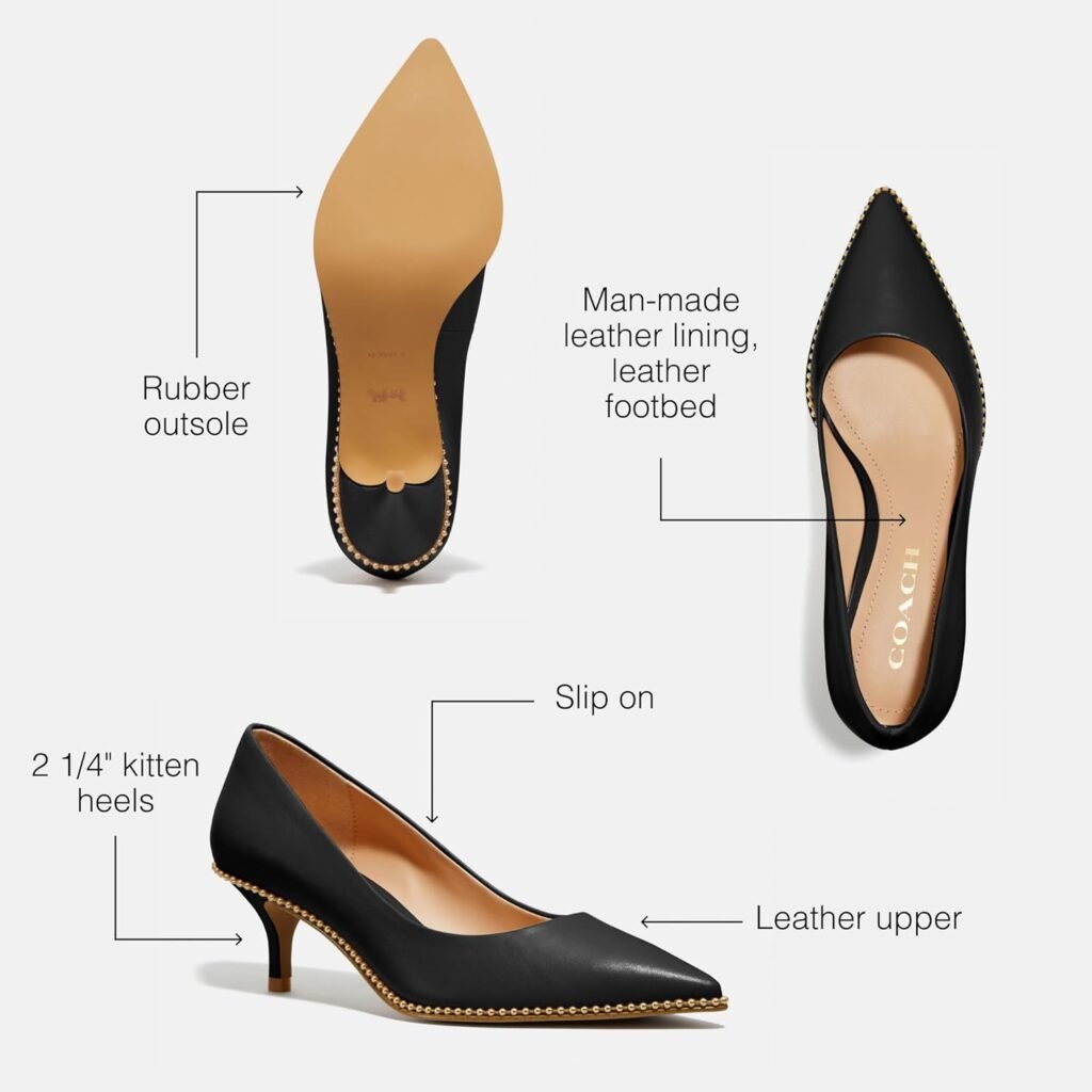 Coach Womens Jackie Leather Pump