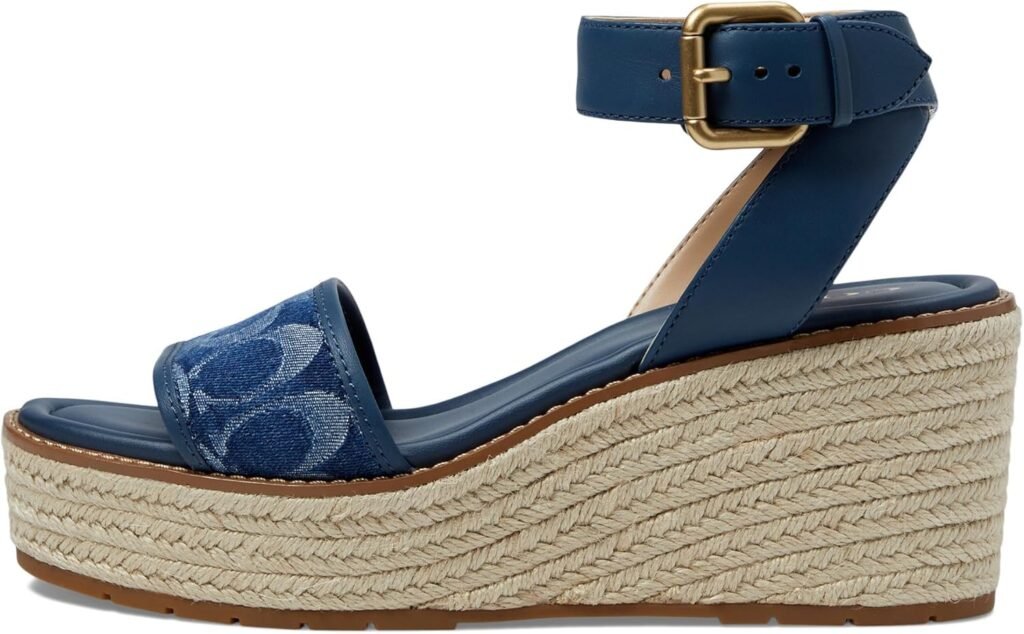 Coach Womens Katherine Signature C Denim Espadrille Loafer