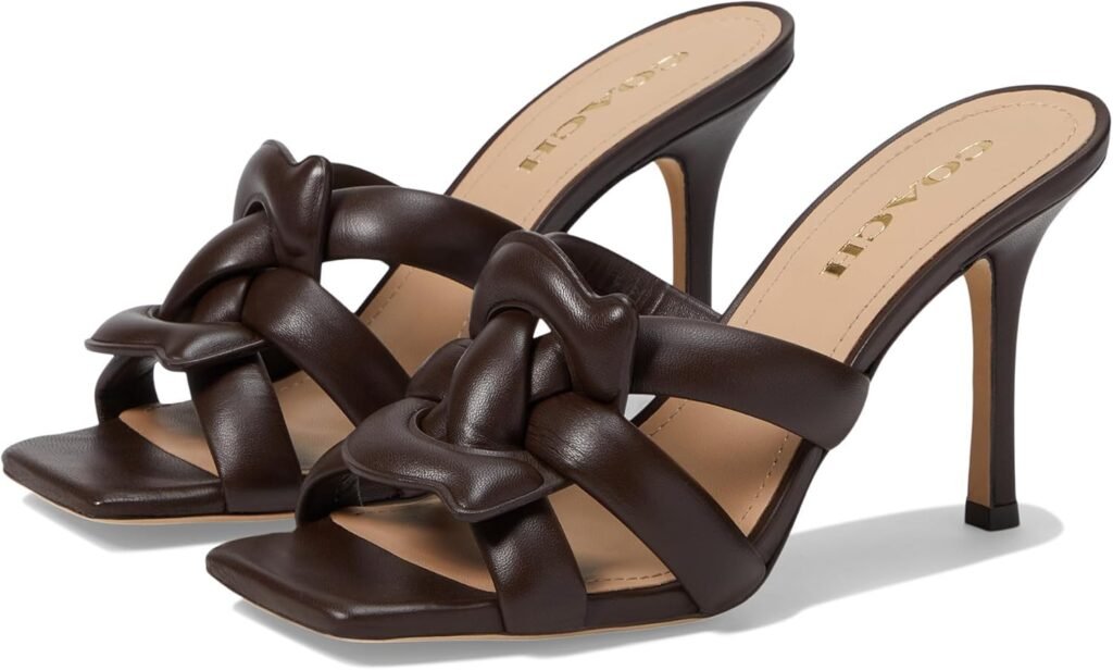 Coach Womens Kellie Leather Sandal