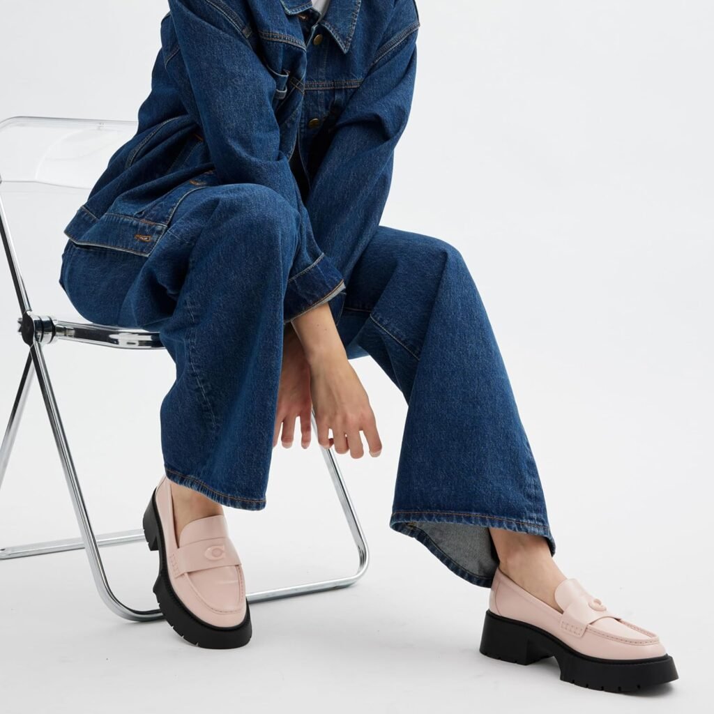 Coach Womens Leah Platform Loafer