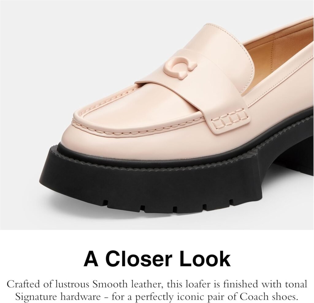 Coach Womens Leah Platform Loafer