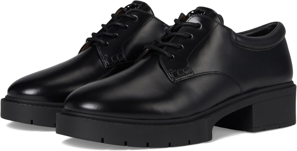 Coach Womens Lyla Leather Derby Loafer