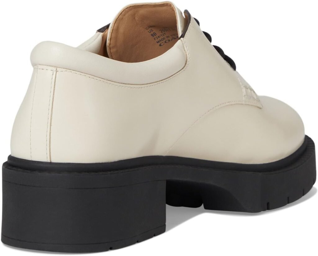 Coach Womens Lyla Leather Derby Loafer