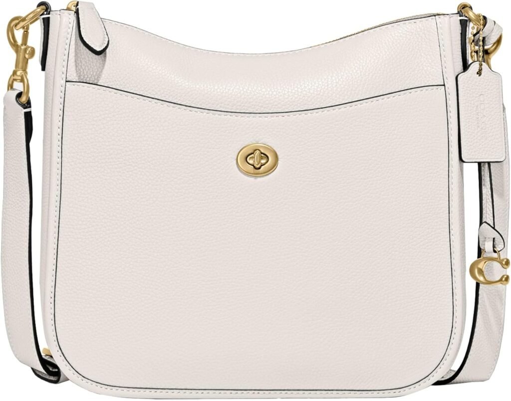 Coach Womens Polished Pebble Leather Chaise Crossbody