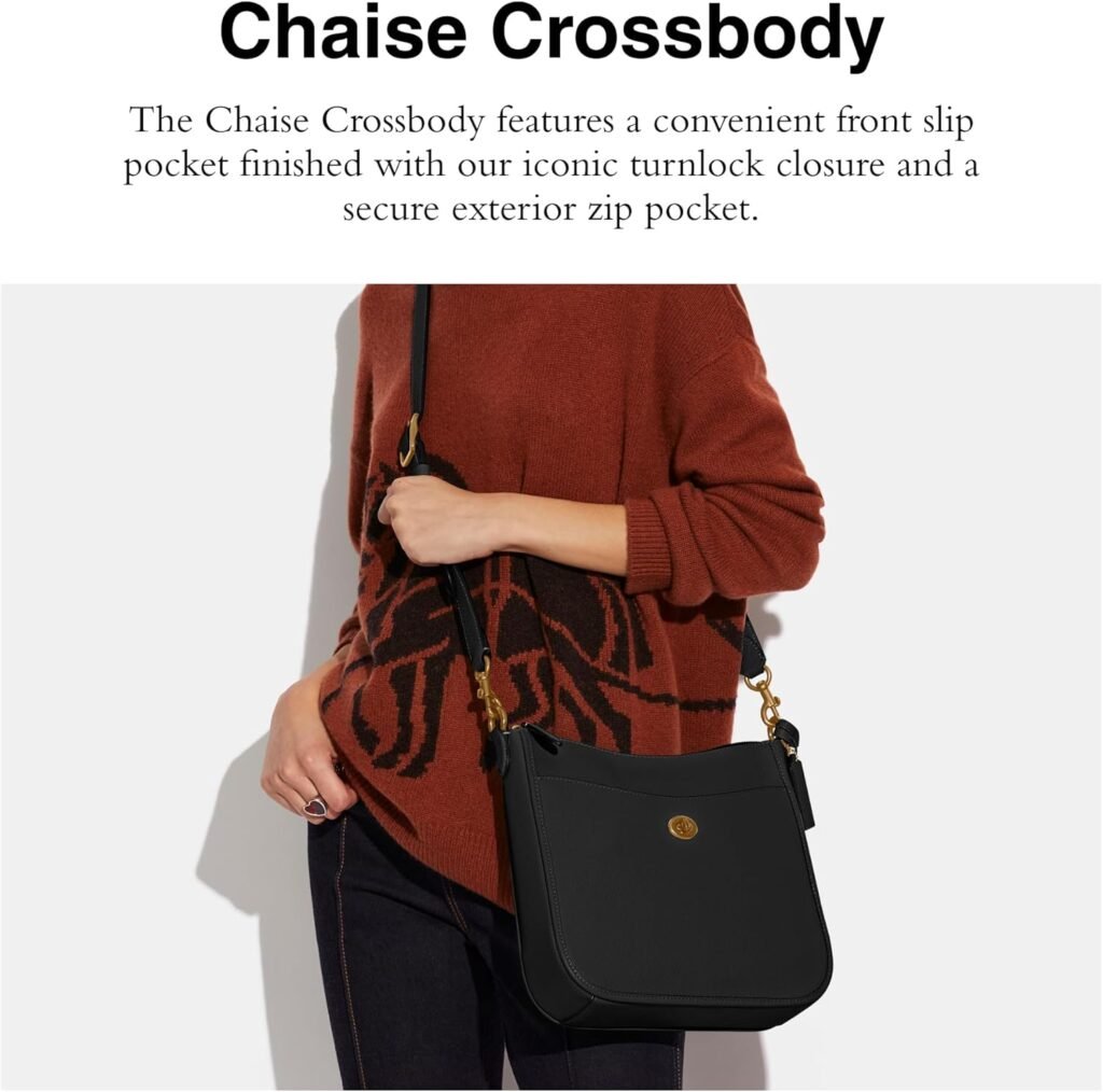 Coach Womens Polished Pebble Leather Chaise Crossbody