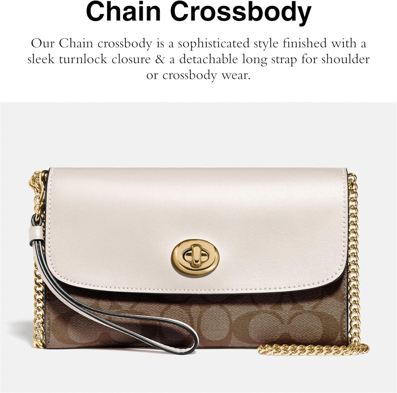 Coach Womens Signature Chain Crossbody Bag Review