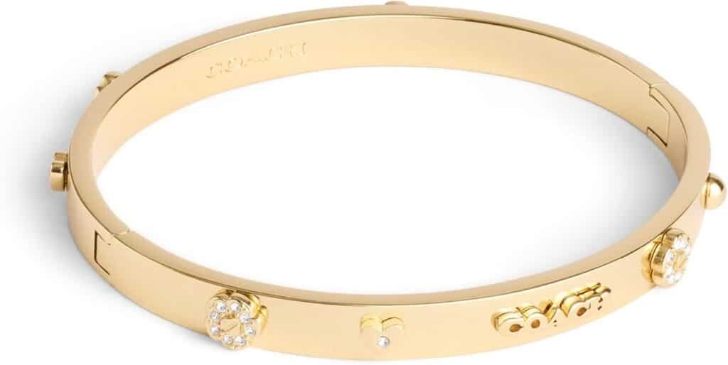Coach Womens Signature Mixed Motif Bangle Bracelet