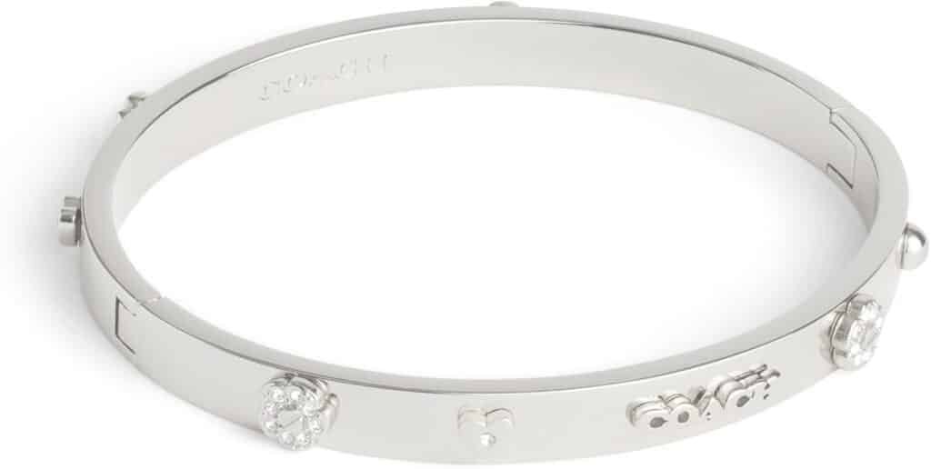 Coach Womens Signature Mixed Motif Bangle Bracelet