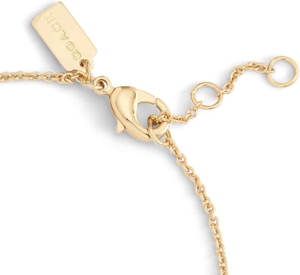 COACH Womens Signature Pavé C Strand Bracelet
