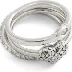 Coach Womens Signature Quilted Heart Ring Set 150x150