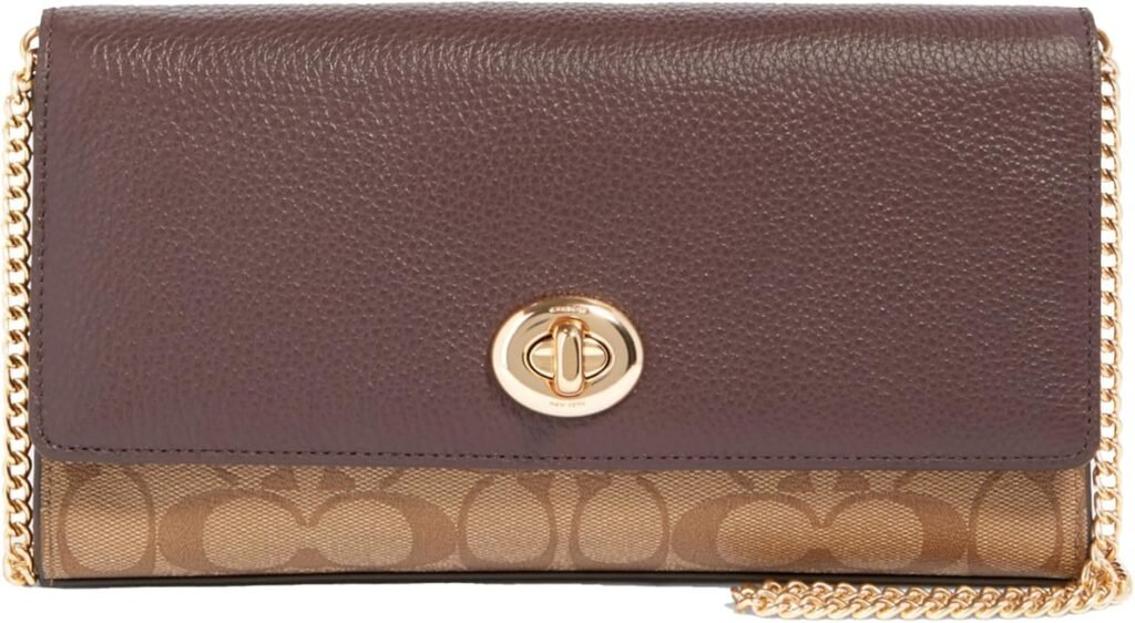 Coach Womens Signature Snake Mix Bowery Clutch