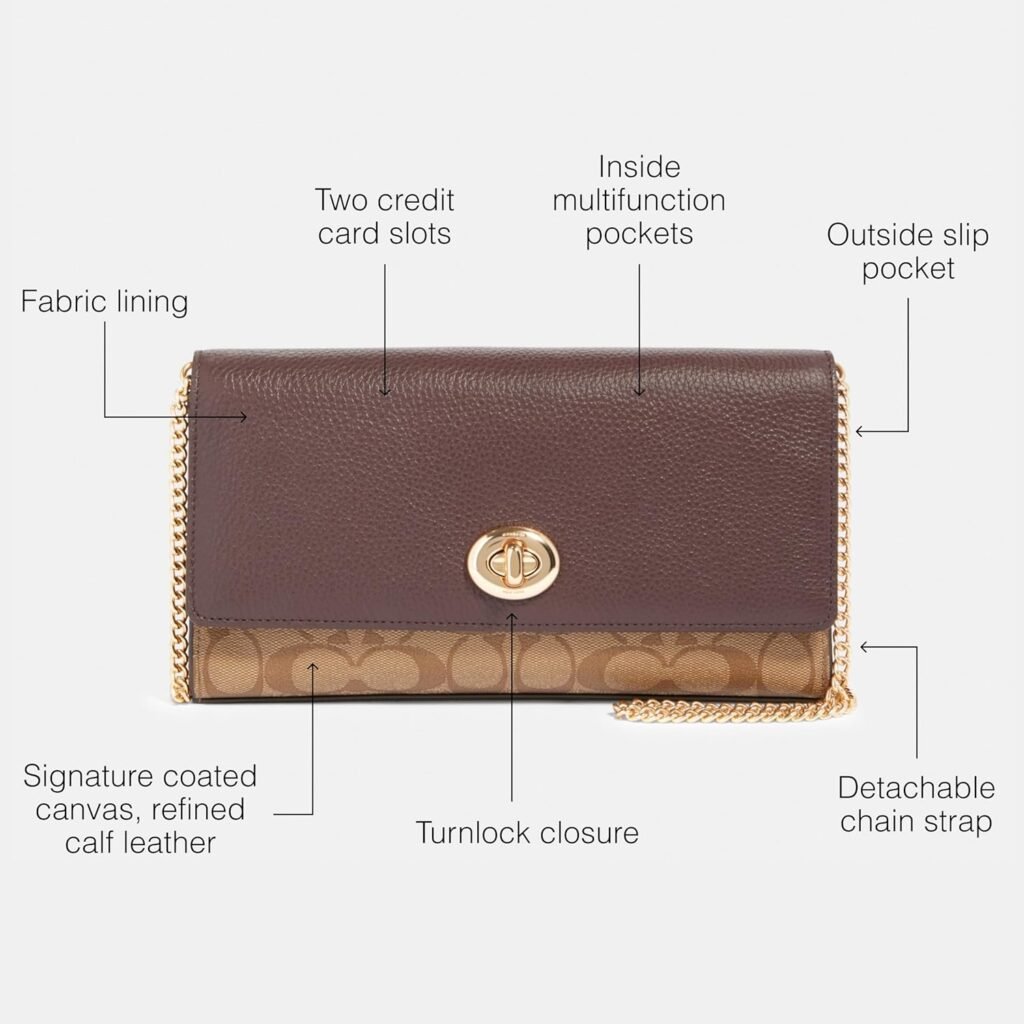 Coach Womens Signature Snake Mix Bowery Clutch