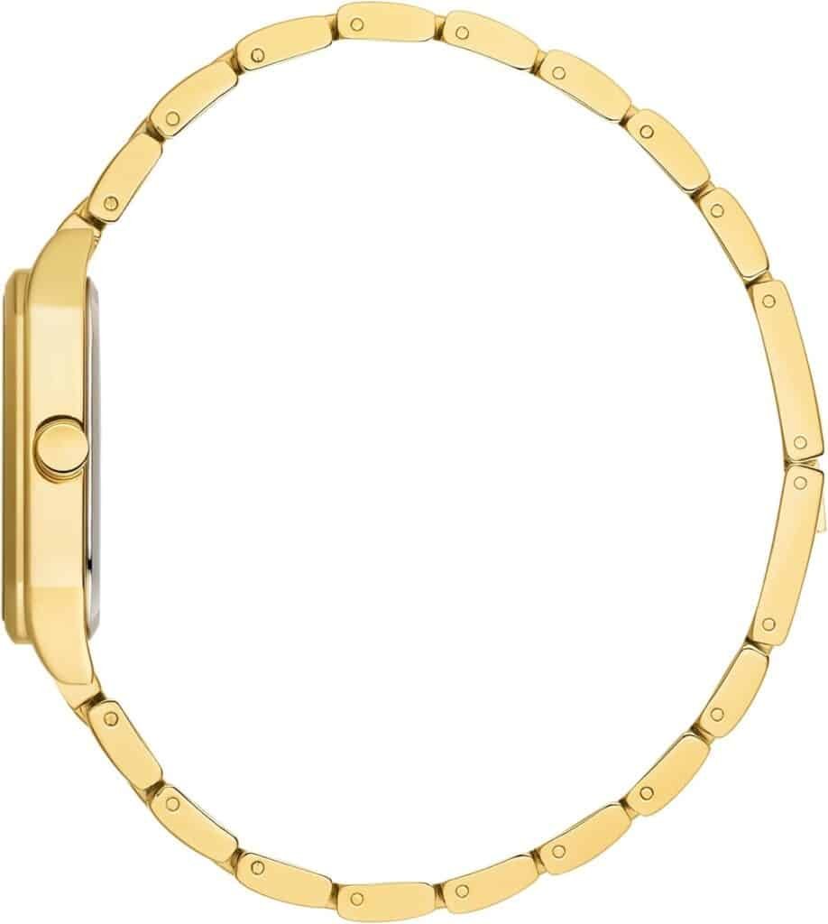 Diaofendi Womens Petite Gold Watch,Dress Analog Waterproof, Stainless Steel Bracelet Watches for Women