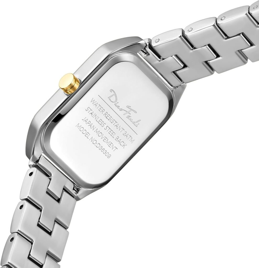 Diaofendi Womens Petite Gold Watch,Dress Analog Waterproof, Stainless Steel Bracelet Watches for Women