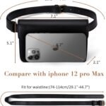 Ecosusi Fanny Pack For Women Pu Leather Belt Bag Waist Bag Fashion Waist Pack Pouch Small Purse For Party Travel Hiking 2 150x150