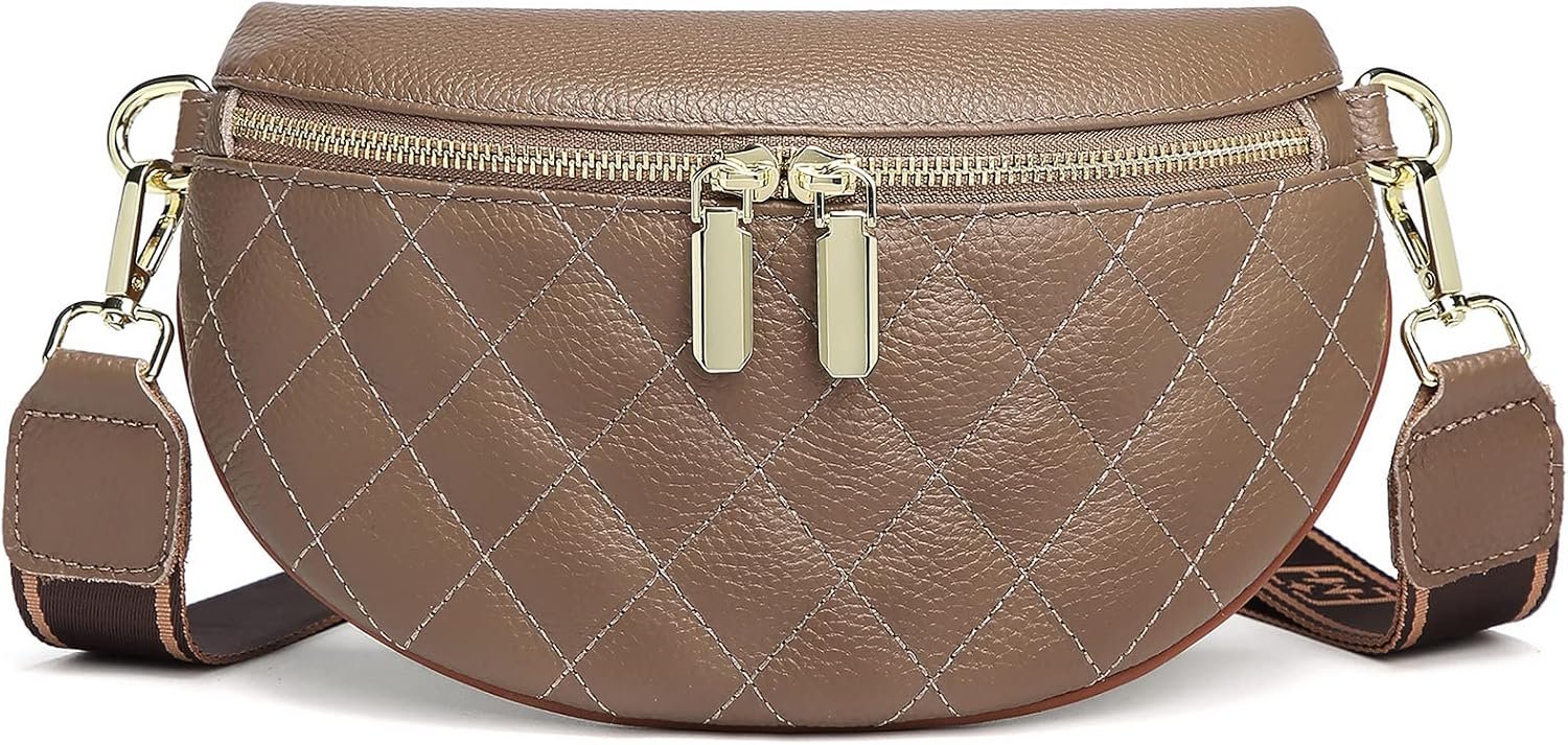 Eslcorri Small Crossbody Sling Bag For Women Trendy Fanny Packs Leather Chest Belt Bum Bag Anti Theft Purse For Travel 3