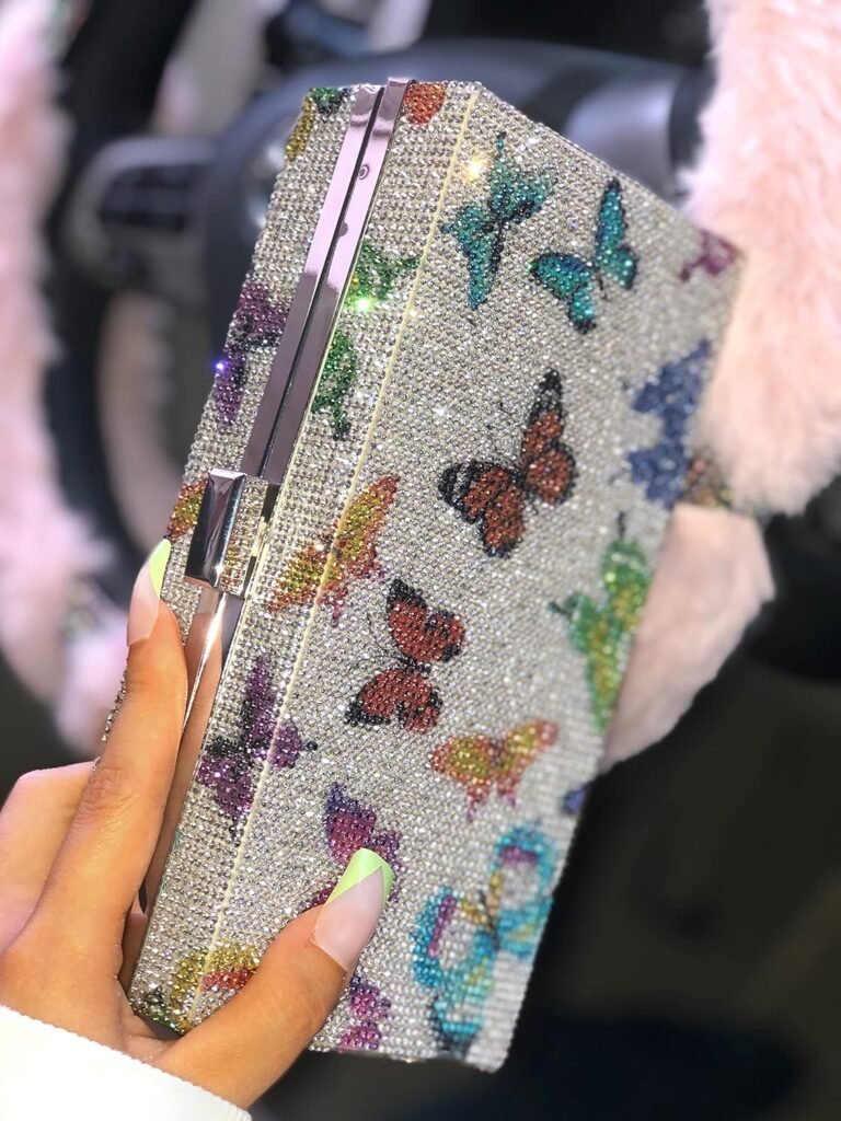 Evening Party Glitter Rhinestone bag Chain Shoulder Clutch Bag For Women