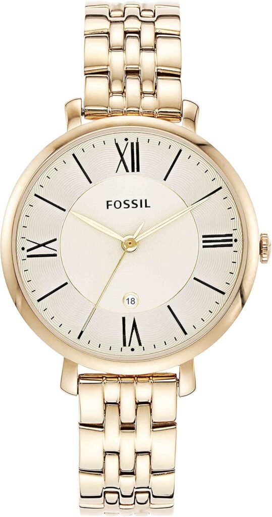 Fossil Jacqueline Womens Watch with Stainless Steel or Leather Band, Analog Watch Display
