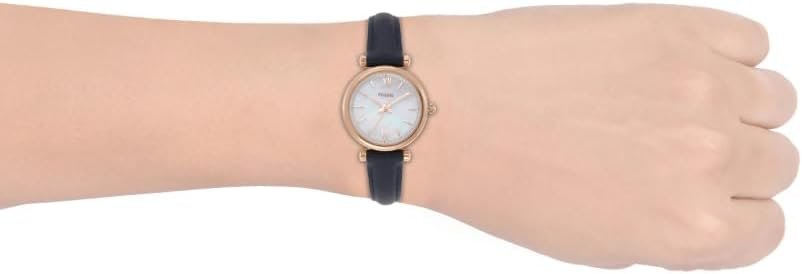 Fossil Womens Carlie Quartz Stainless Steel Three-Hand Watch