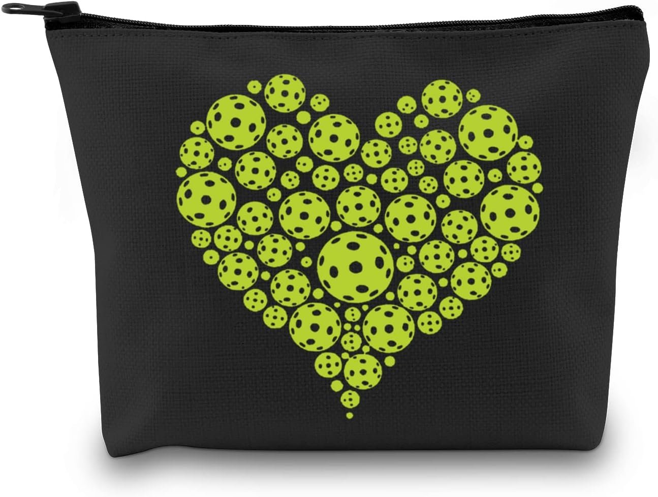 G2tup Pickleball Player Gift Pickleball Heart Green Makeup Bag Pickleball Lover Cosmetic Bag Pickleball Coach Gift Pickl