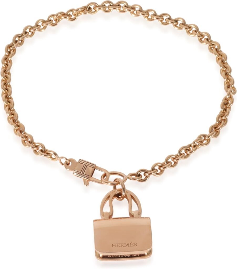 Hermès, Pre-Loved, Amulettes Collection, 6.5 in, Rose Gold : Clothing, Shoes  Jewelry