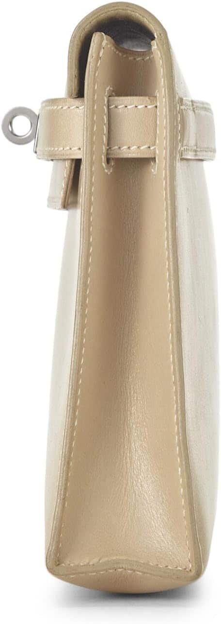 Hermes Pre Loved Beige Box Nepal Kelly Elan Clutch Beige Luxury Stores 5