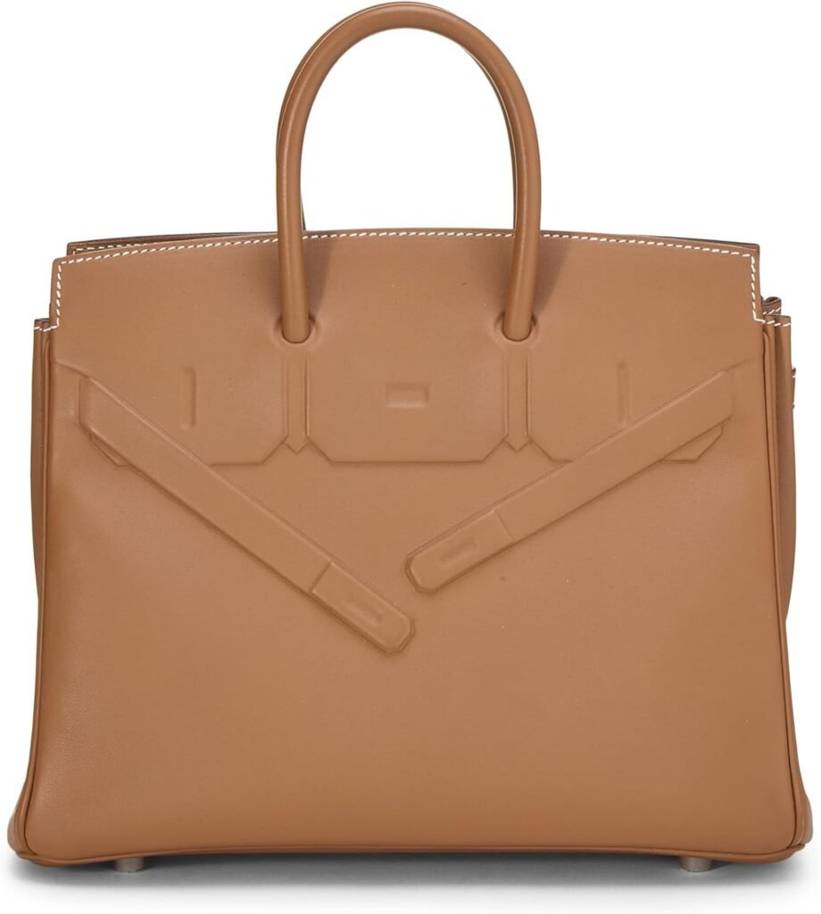 Hermès, Pre-Loved Gold Swift Shadow Birkin 25, Hermes Gold : Luxury Stores