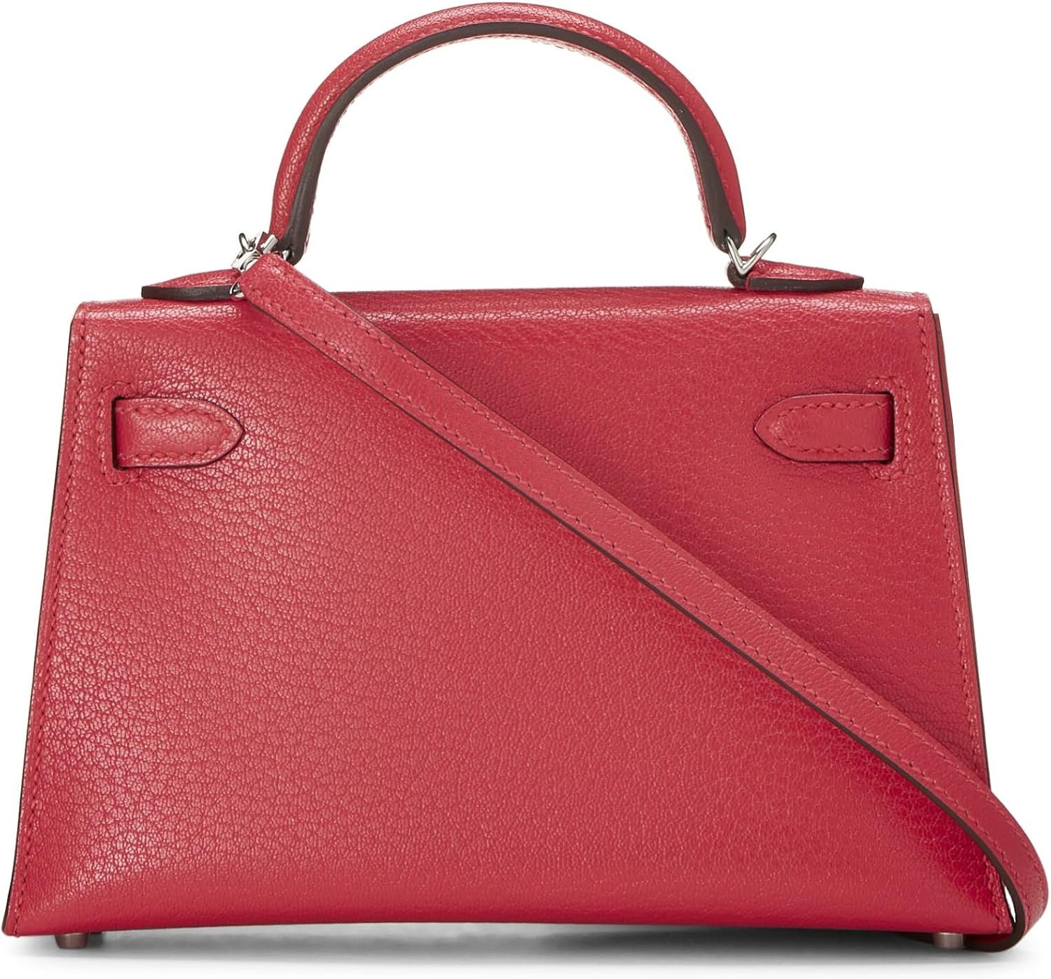 Hermes Pre Loved Rose Mexico Chevre Kelly Sellier 20 Mini Nm Rose Extreme Luxury Stores 3