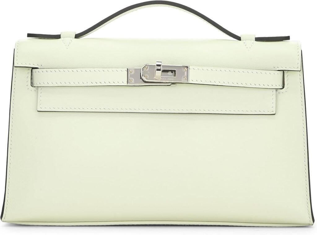 Hermès, Pre-Loved Vert Fizz Swift Kelly Pochette, Vert Fizz : Luxury Stores Hermès, Pre-Loved Vert Fizz Swift Kelly Pochette, Vert Fizz : Luxury Stores