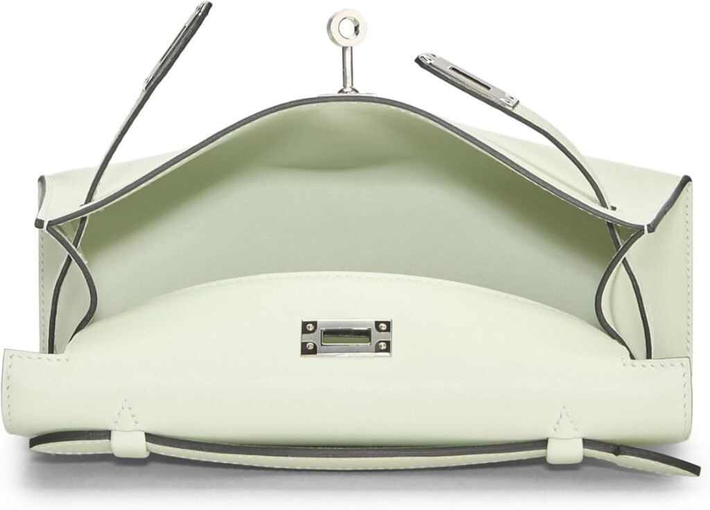Hermès, Pre-Loved Vert Fizz Swift Kelly Pochette, Vert Fizz : Luxury Stores Hermès, Pre-Loved Vert Fizz Swift Kelly Pochette, Vert Fizz : Luxury Stores